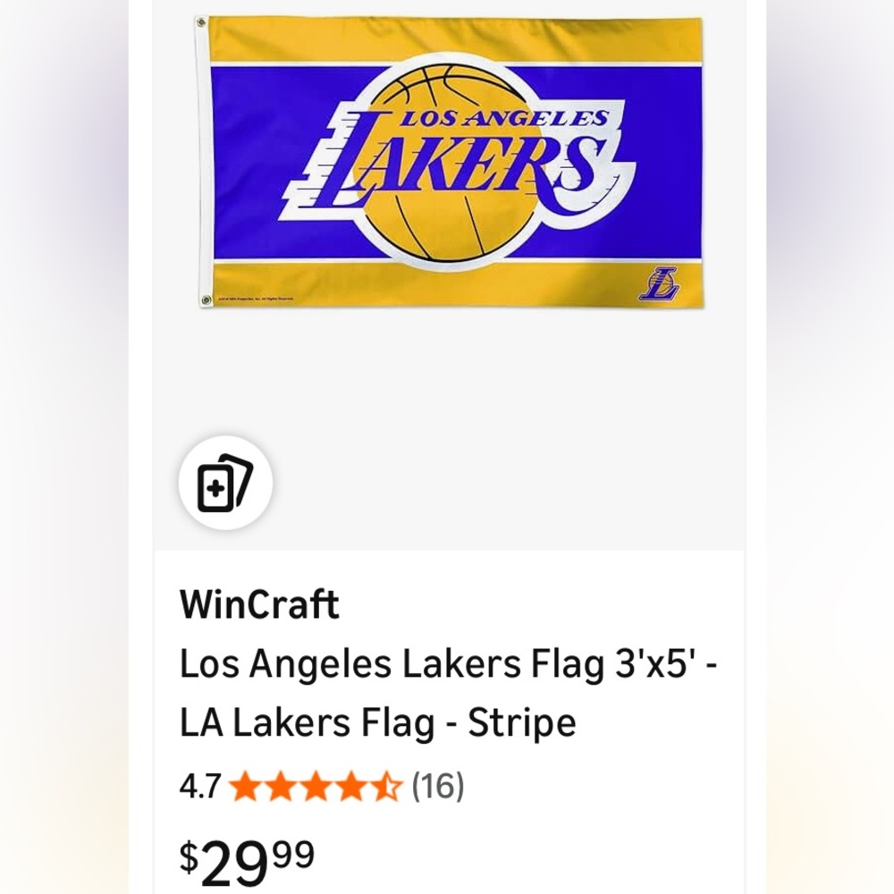 Wincraft Los Angeles Lakers Flag 3’x5’